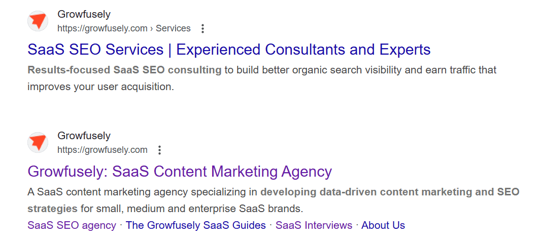 SERP screenshot